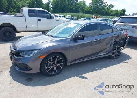 2020 Honda Civic Sport z USA, uszkodzony, nr VIN 2HGFC2F89LH563785